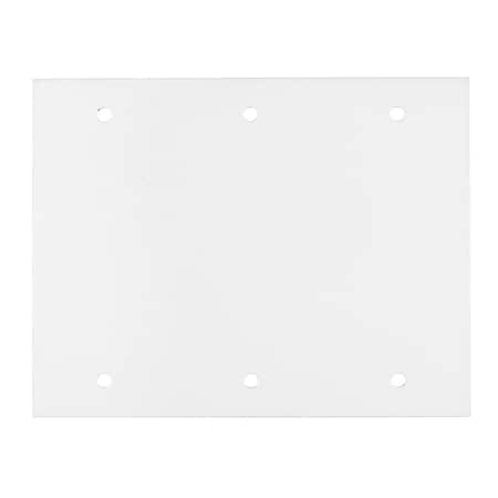 Hubbell Wiring Device-Kellems Sub-Plate, Floor Box Type, 3 Gang, Steel S1R8CSPN